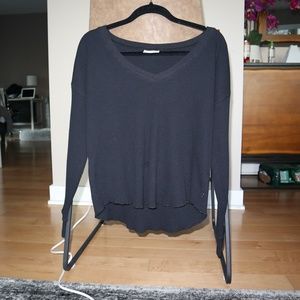 Aritzia TNA Waffle Knit Thermal Top, Size S